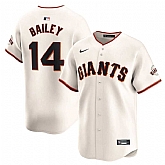 Men's San Francisco Giants #14 Patrick Bailey Cream 2024 Home Limited Stitched Jersey Dzhi,baseball caps,new era cap wholesale,wholesale hats